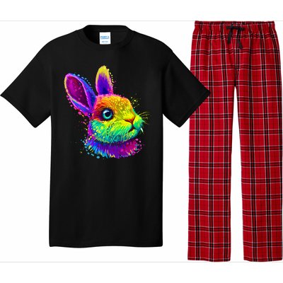 Colorful Rabbit Bunny Art Pajama Set