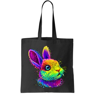 Colorful Rabbit Bunny Art Bag