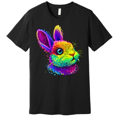 Colorful Rabbit Bunny Art Premium T-Shirt