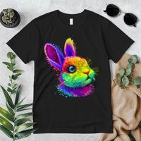 Colorful Rabbit Bunny Art Premium T-Shirt