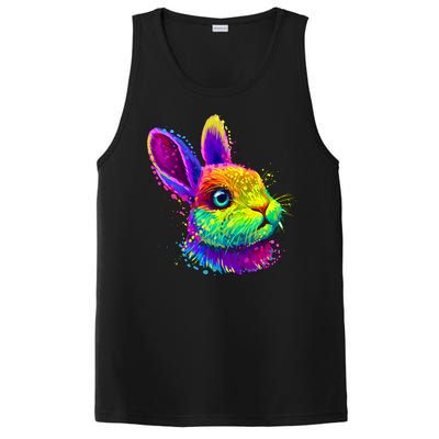 Colorful Rabbit Bunny Art PosiCharge Competitor Tank