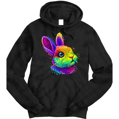 Colorful Rabbit Bunny Art Tie Dye Hoodie