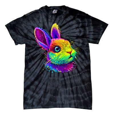 Colorful Rabbit Bunny Art Tie-Dye T-Shirt