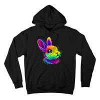 Colorful Rabbit Bunny Art Tall Hoodie