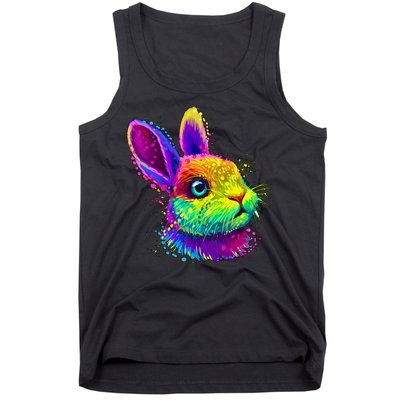 Colorful Rabbit Bunny Art Tank Top