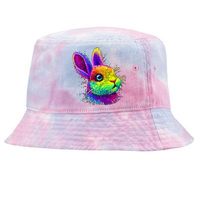 Colorful Rabbit Bunny Art Tie-Dyed Bucket Hat