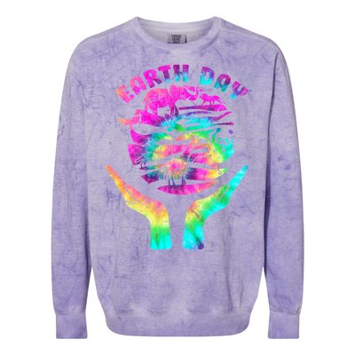 Colorful Retro Earth Day Animals Colorblast Crewneck Sweatshirt