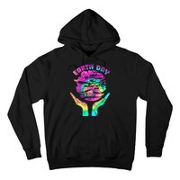 Colorful Retro Earth Day Animals Hoodie