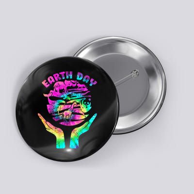 Colorful Retro Earth Day Animals Button