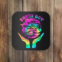 Colorful Retro Earth Day Animals Coaster