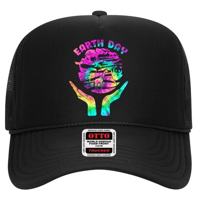 Colorful Retro Earth Day Animals Trucker Hat