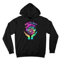 Colorful Retro Earth Day Animals Tall Hoodie