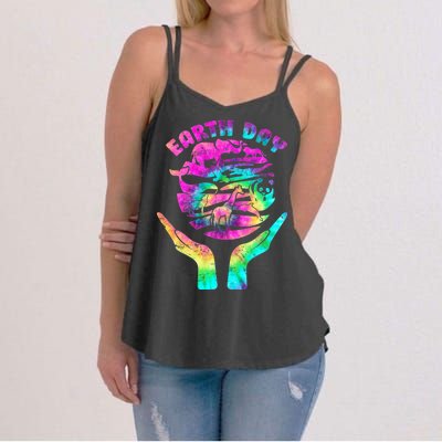 Colorful Retro Earth Day Animals Women's Strappy Tank