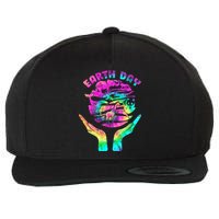 Colorful Retro Earth Day Animals Wool Snapback Cap