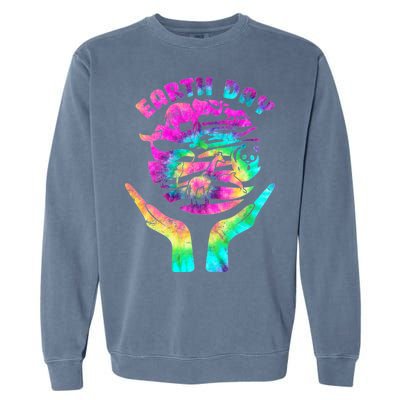 Colorful Retro Earth Day Animals Garment-Dyed Sweatshirt