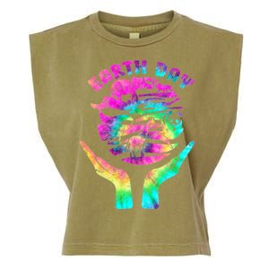 Colorful Retro Earth Day Animals Garment-Dyed Women's Muscle Tee