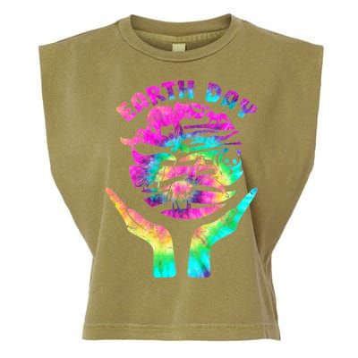 Colorful Retro Earth Day Animals Garment-Dyed Women's Muscle Tee