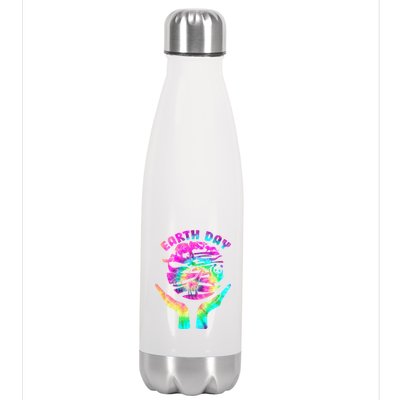 Colorful Retro Earth Day Animals Stainless Steel Insulated Water Bottle