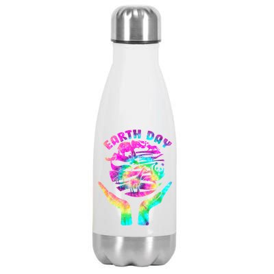 Colorful Retro Earth Day Animals Stainless Steel Insulated Water Bottle