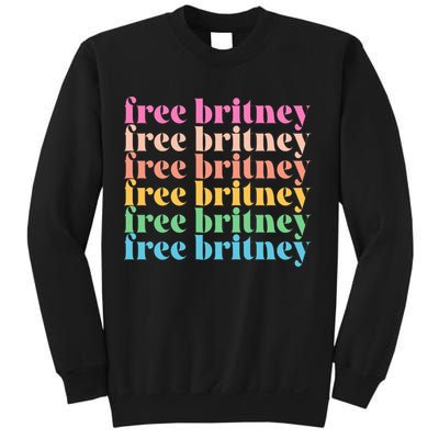 Colorful Retro Free Britney Logo Sweatshirt