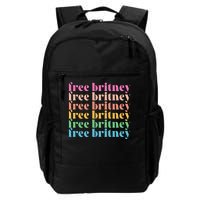 Colorful Retro Free Britney Logo Daily Commute Backpack