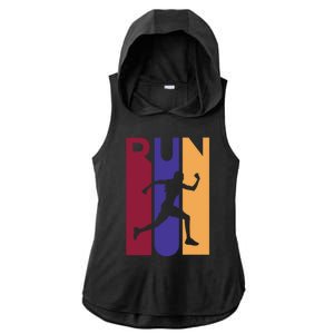 Colorful Run  Ladies PosiCharge Tri-Blend Wicking Draft Hoodie Tank