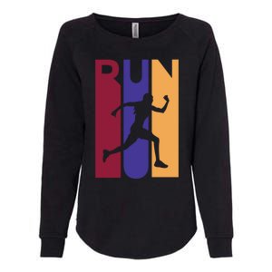 Colorful Run  Womens California Wash Sweatshirt