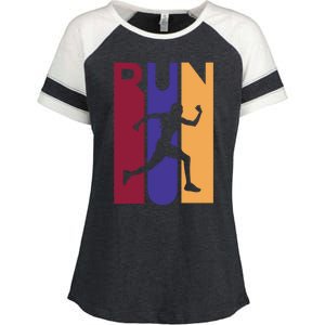 Colorful Run  Enza Ladies Jersey Colorblock Tee