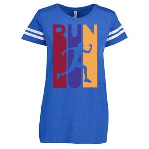 Colorful Run  Enza Ladies Jersey Football T-Shirt