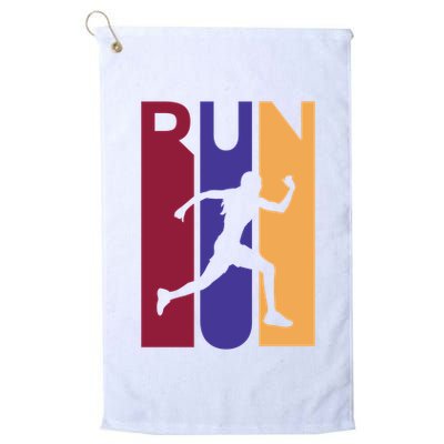 Colorful Run  Golf Towel