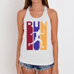 Colorful Run  Women's Knotted Racerback Tank