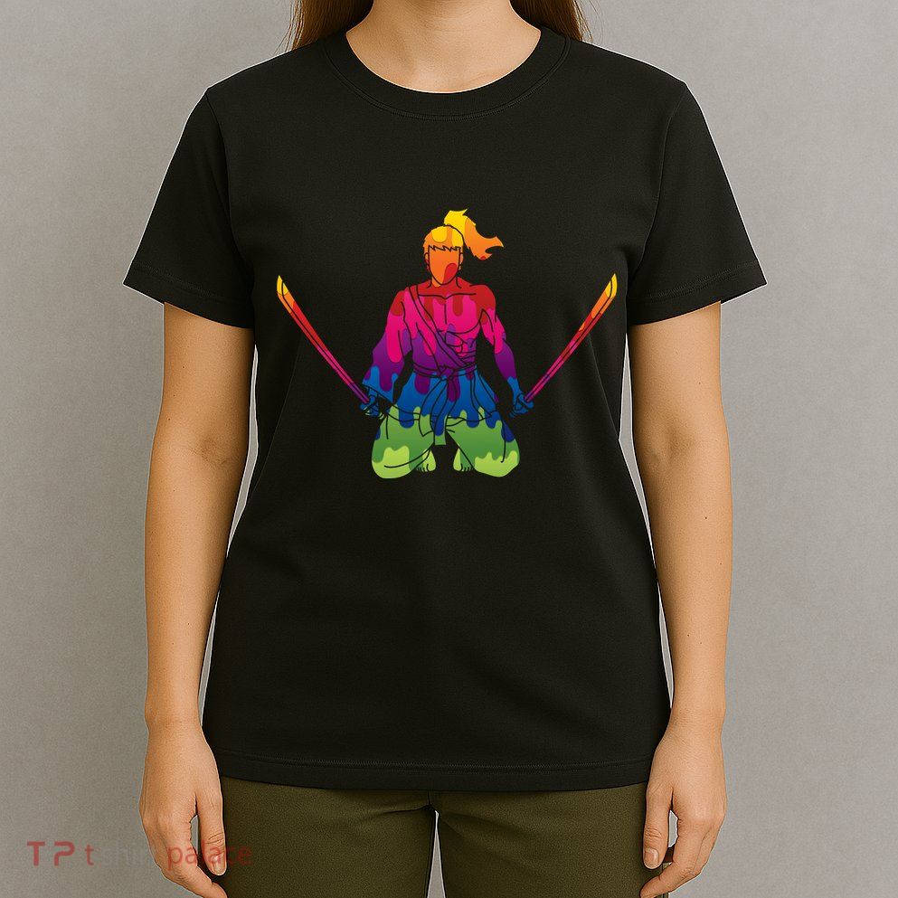 Colorful Samurai Katanas Swords Warrior T-Shirt