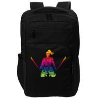 Colorful Samurai Katanas Swords Warrior Impact Tech Backpack