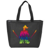 Colorful Samurai Katanas Swords Warrior Zip Tote Bag