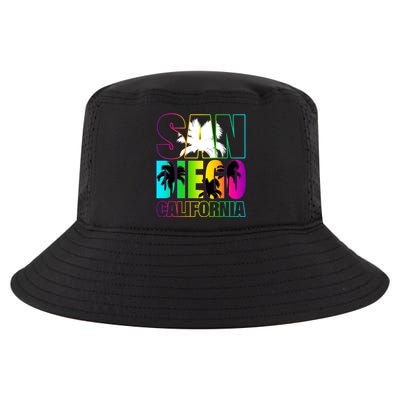 Colorful San Diego California Cool Comfort Performance Bucket Hat