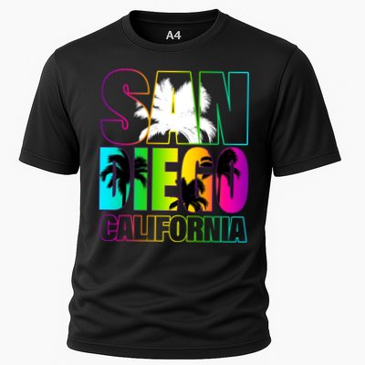 Colorful San Diego California Performance Shirt
