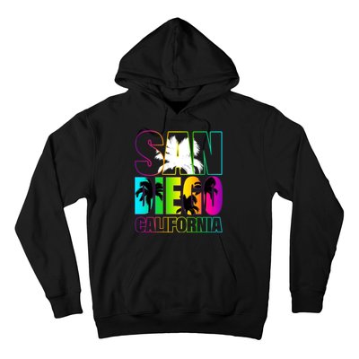 Colorful San Diego California Hoodie