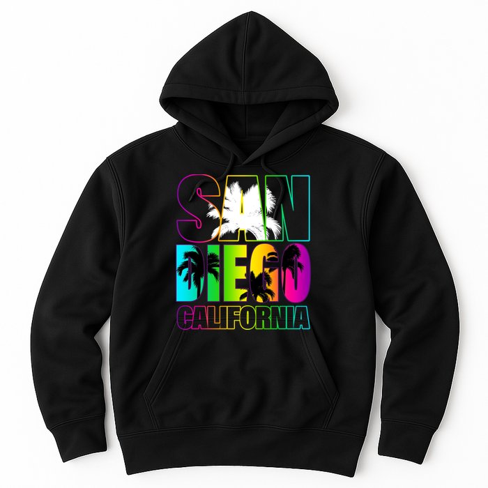 Colorful San Diego California Hoodie