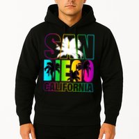 Colorful San Diego California Hoodie