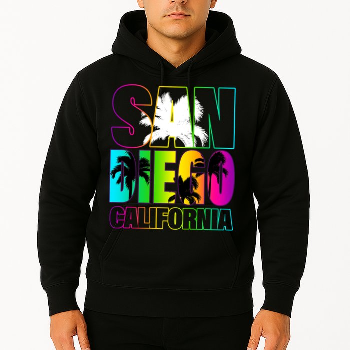 Colorful San Diego California Hoodie
