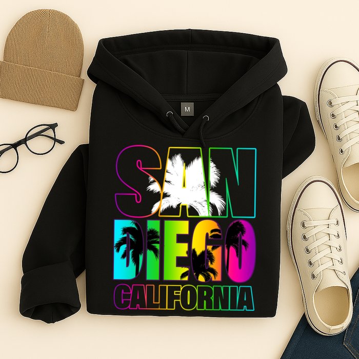 Colorful San Diego California Hoodie