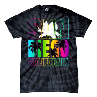 Colorful San Diego California Tie-Dye T-Shirt