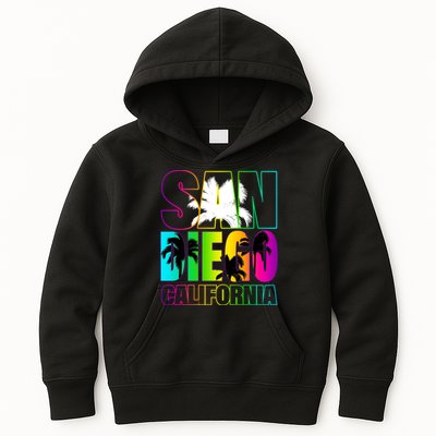 Colorful San Diego California Kids Hoodie
