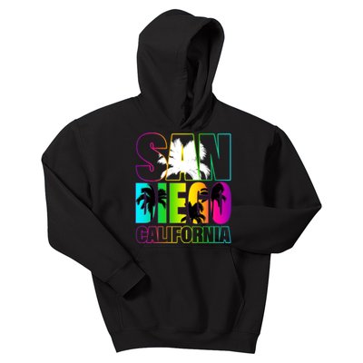 Colorful San Diego California Kids Hoodie