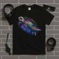 Colorful Sea Turtle Art Pattern T-Shirt