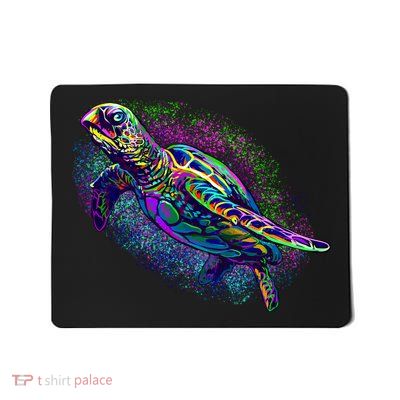 Colorful Sea Turtle Art Pattern Mousepad