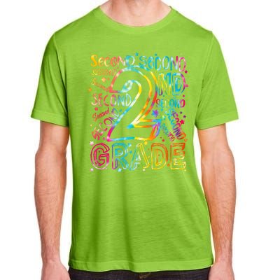 Colorful Second 2nd Grade Word Art Adult ChromaSoft Performance T-Shirt