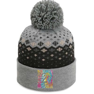 Colorful Second 2nd Grade Word Art The Baniff Cuffed Pom Beanie