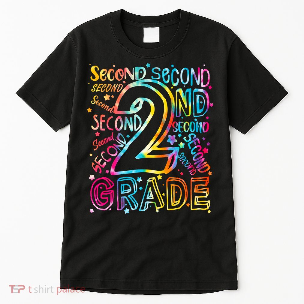 Colorful Second 2nd Grade Word Art Tall T-Shirt
