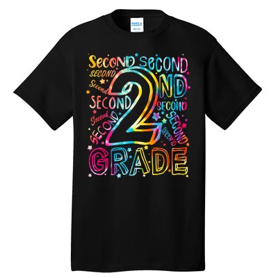 Colorful Second 2nd Grade Word Art Tall T-Shirt